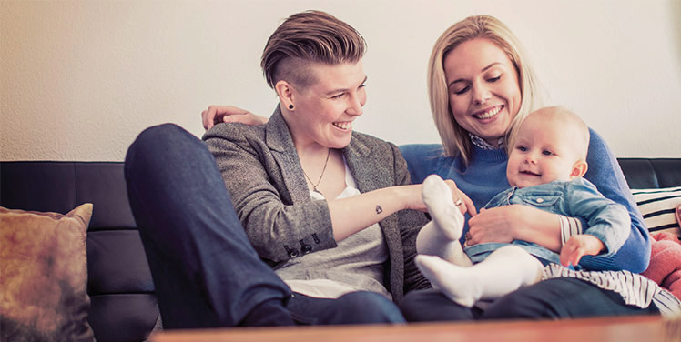 couple with baby